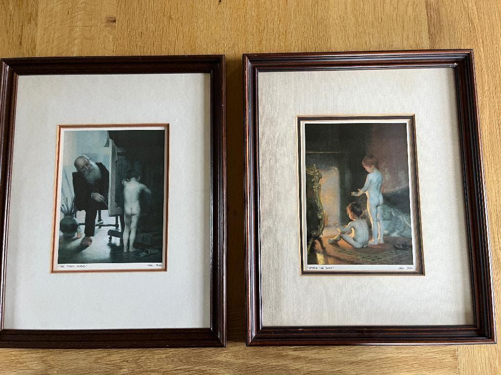 Twee reproducties van Paul Peel, Ophalen