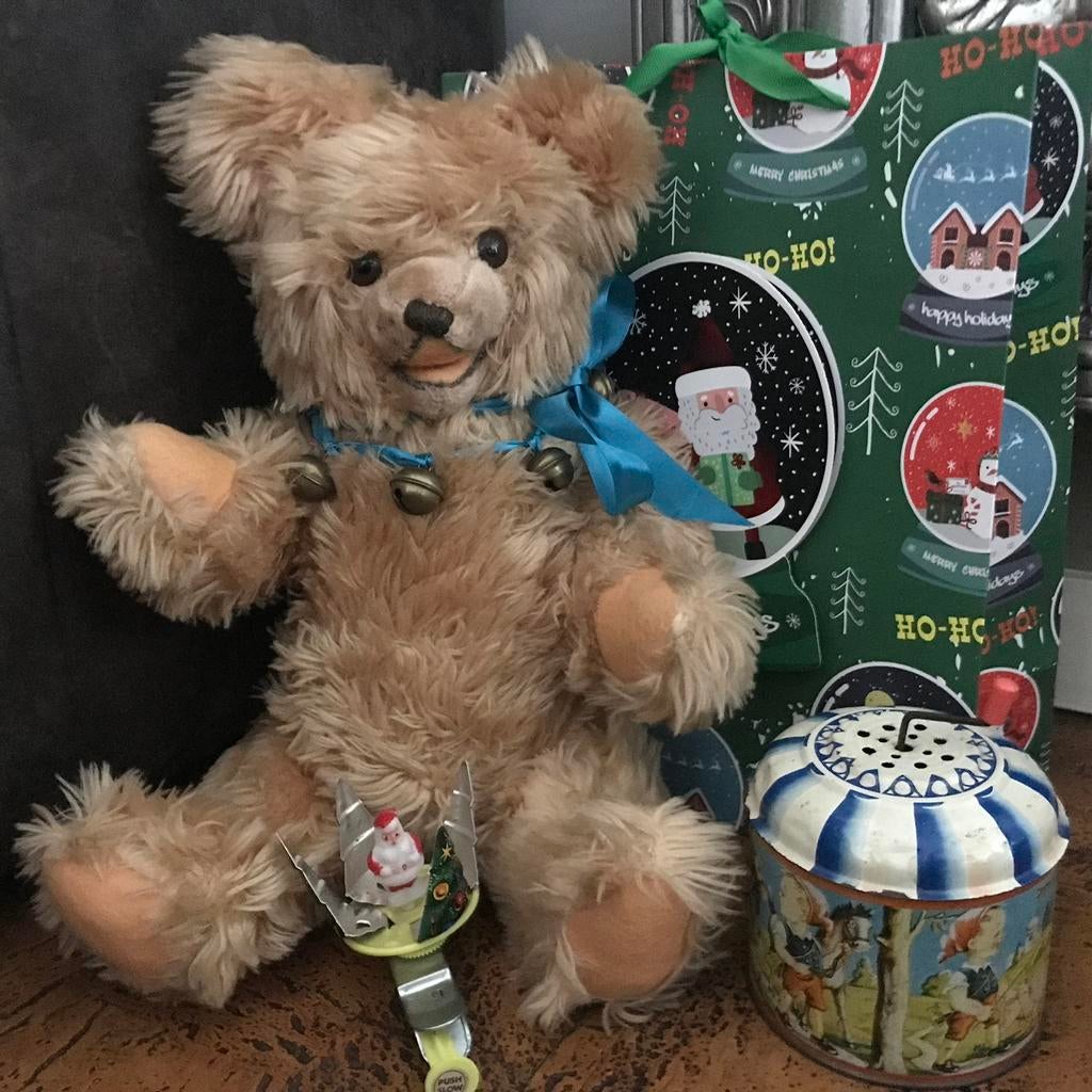 Grote liefelijke antieke Steiff beer onbespeeld 50 cm, Antiek en Kunst, Antiek | Speelgoed, Ophalen of Verzenden