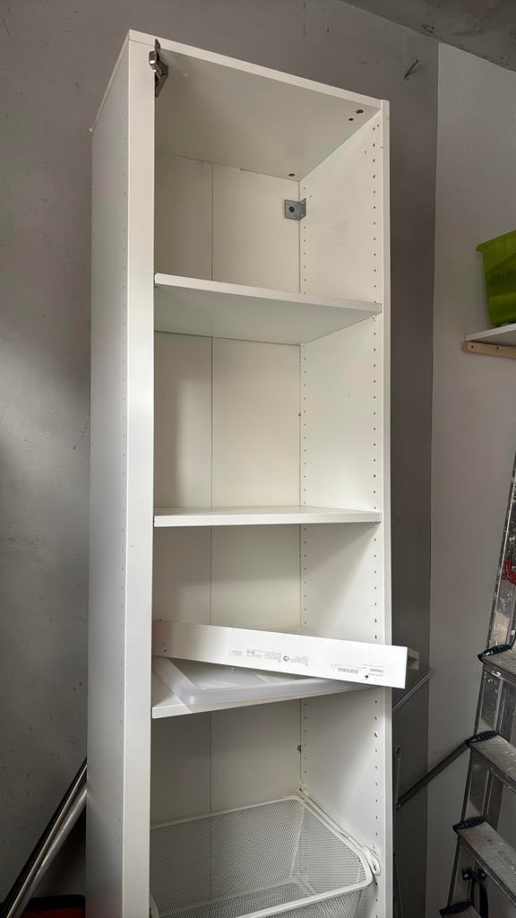 Hoge kast met draadmand Ikea, Ophalen, 200 cm of meer, 50 tot 100 cm, Zo goed als nieuw