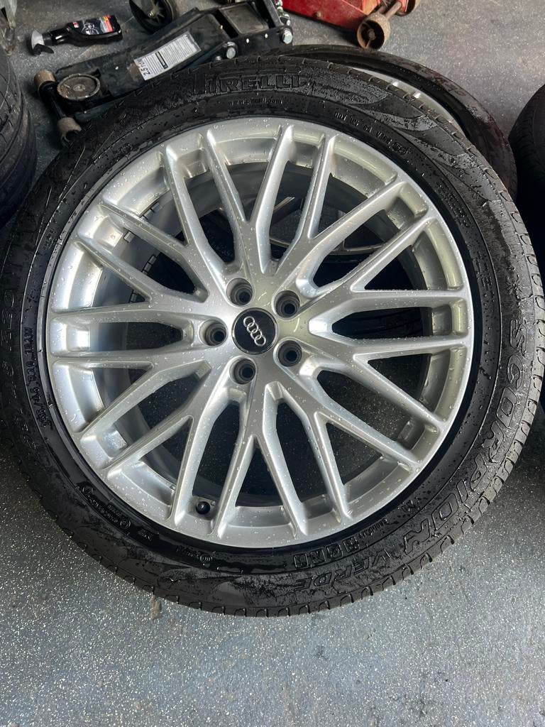 Orginele audi q7 skyline velgen en banden, Auto-onderdelen, Banden en Velgen, Ophalen, 255 mm, Banden en Velgen, Nieuw