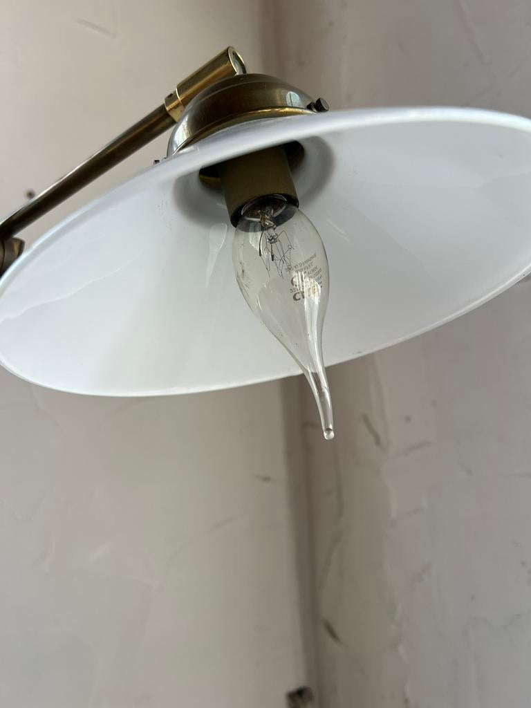 Oude notarislamp, messing glas, tafellamp, Ophalen, Nvt, Minder dan 50 cm, Nvt