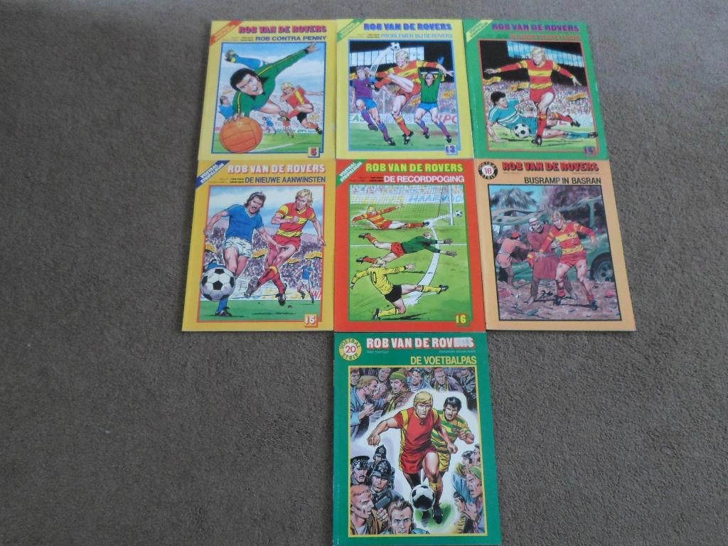 Rob  van  de  Rovers.   7  in  bijna  nieuwstaat., Meerdere stripboeken, Ophalen of Verzenden, Zo goed als nieuw, Tom   Tully.