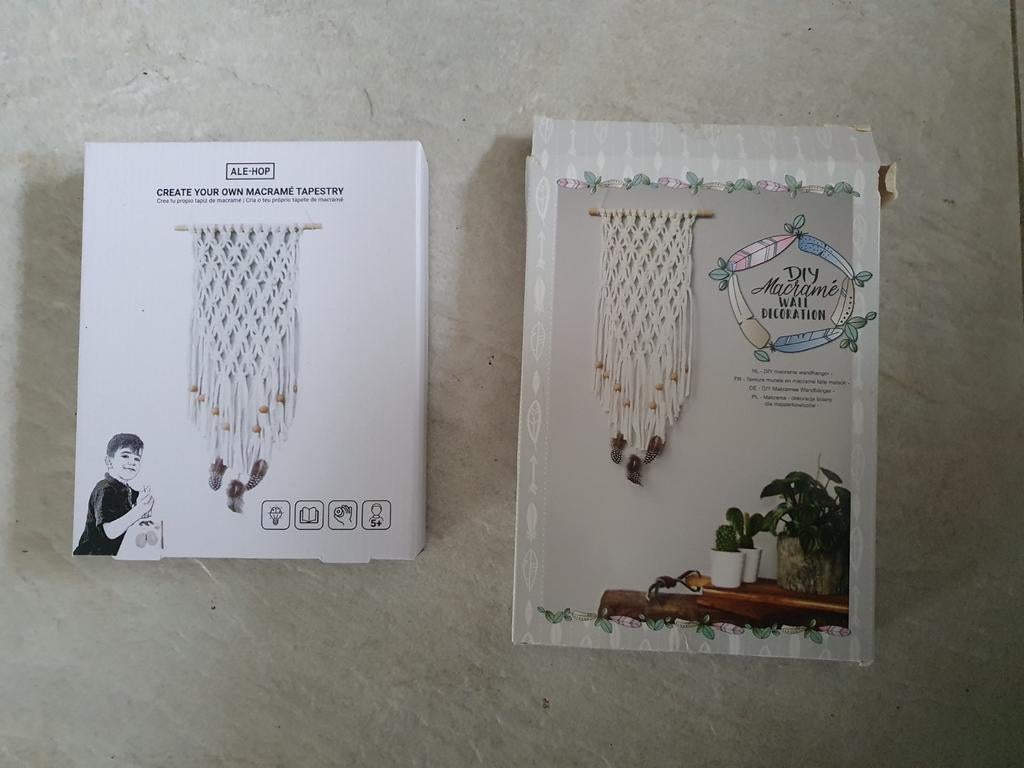 Macrame DIY set 2x, Textiel, Nieuw, Ophalen of Verzenden, Handgemaakt