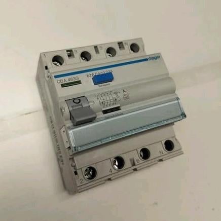 Hager CDA463G aardlekschakelaar 63A 30mA 4-polig, Ophalen of Verzenden, Overige typen