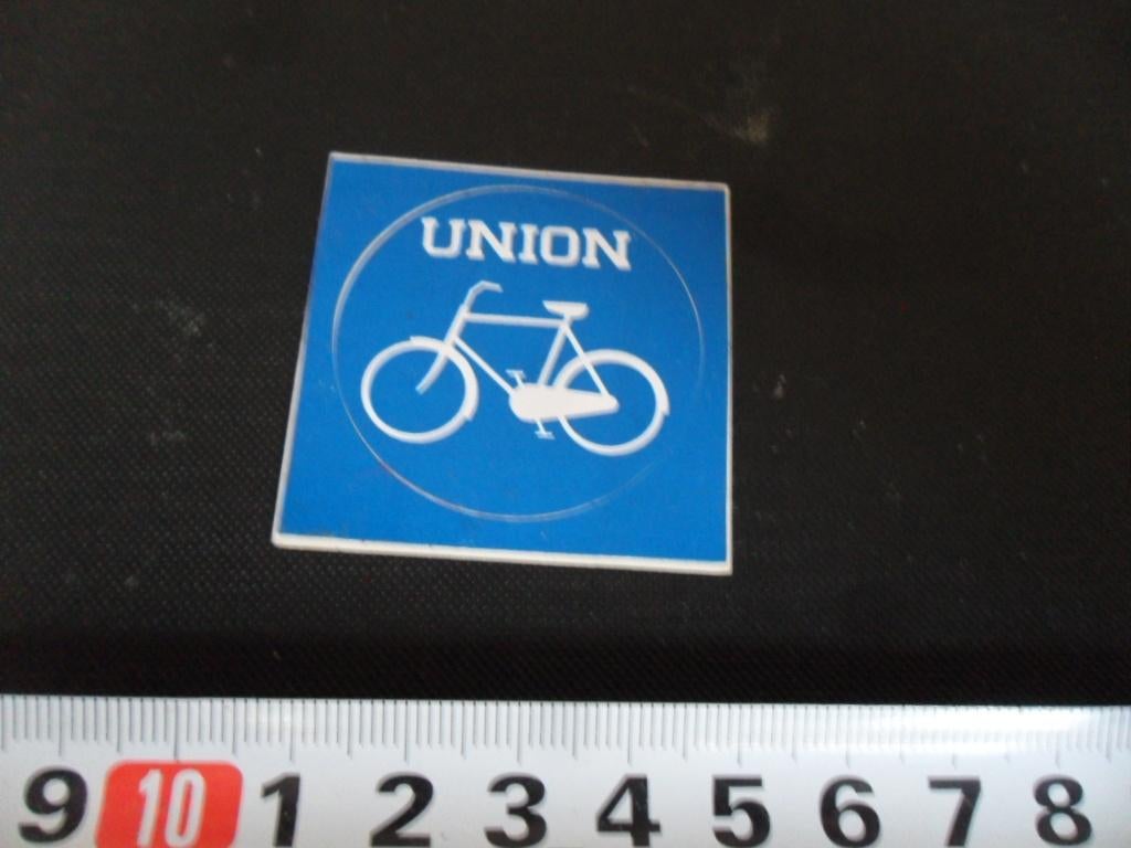 sticker UNION Fiets, Ophalen, Zo goed als nieuw, Sticker