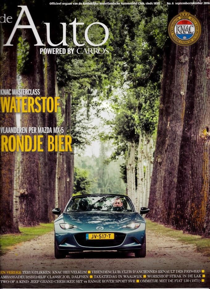 De Auto 6 2016 : Fiat 130 - Mazda MX5 - Cadillac CT6 / XT5, Ophalen of Verzenden, Gelezen, Algemeen