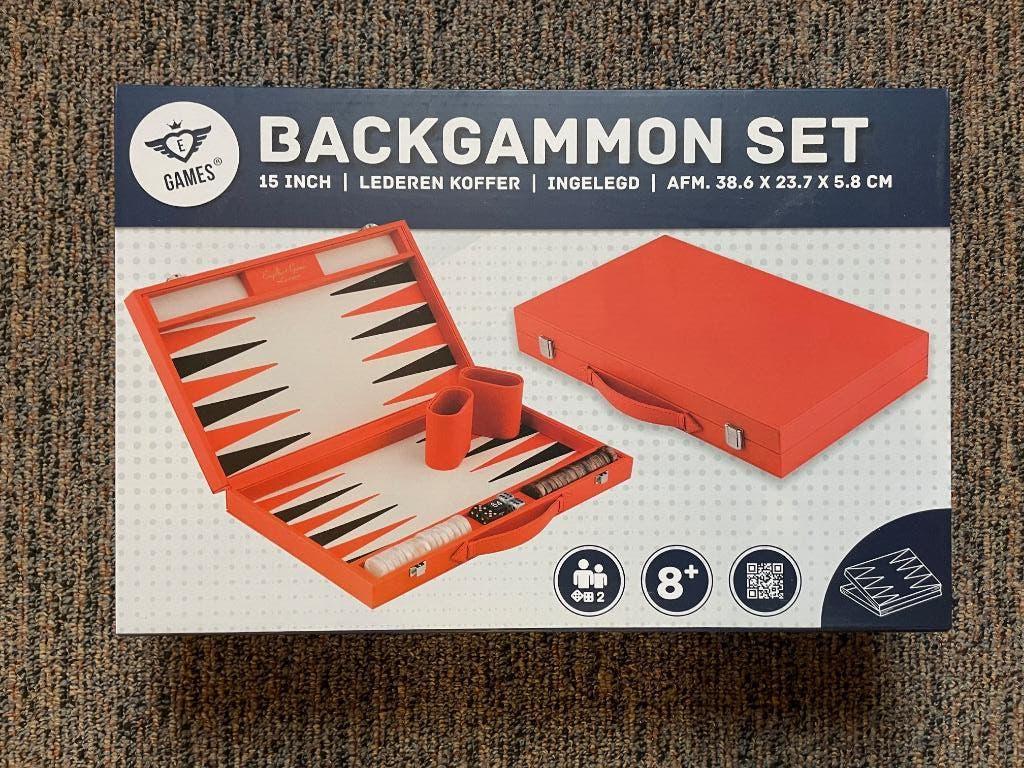 Engelhart Backgammon set, Een of twee spelers, Ophalen of Verzenden, Nieuw