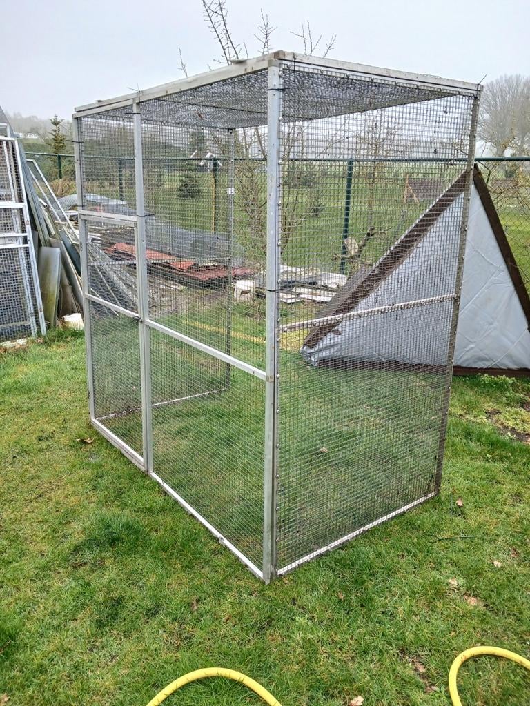 Voliere aluminium kooi kattenren, Ophalen