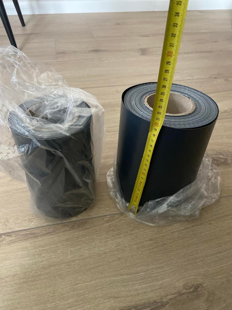 Zwarte kunststof border op rol, 1,5 stuks, Tuin en Terras, Bielzen en Borders, Ophalen, Kunststof, Gebruikt, 200 cm of meer