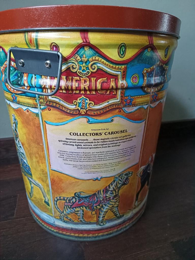 Vintage draaimolen trommel blik, Ophalen of Verzenden, Zo goed als nieuw, Overige, Overige merken