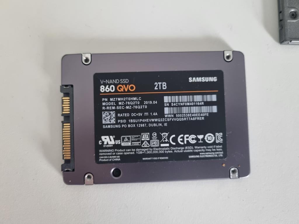 Samsung 860 QVO 2TB SSD - Hoge kwaliteit, werkt super!, Intern, 2TB, Ophalen of Verzenden, Zo goed als nieuw