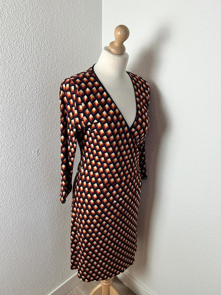 King Louie maat L retro calypso crossdress jurk 2756, Maat 42/44 (L), Ophalen of Verzenden, Zo goed als nieuw, Knielengte