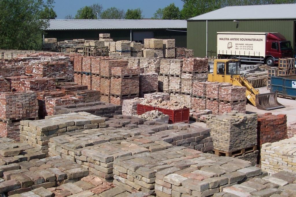 65 stuks Rode riet nokvorsten 32x24cm., Tuin en Terras, Ophalen, Overige materialen, Gebruikt, Overige typen