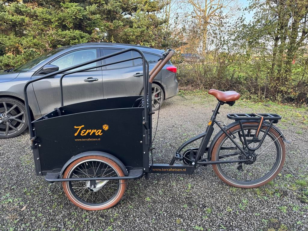 Terra elektrische bakfiets, Fietsen en Brommers, Fietsen | Bakfietsen, Gebruikt, Elektrisch, 2 kinderen, Ophalen