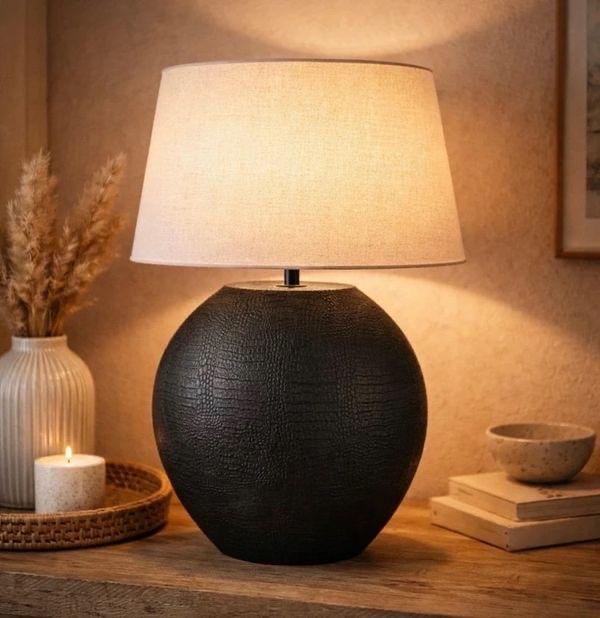 Tafellamp Skeld Zwart Light&Living - Stijlvolle Sfeermaker, Overige materialen, -, -, Nieuw