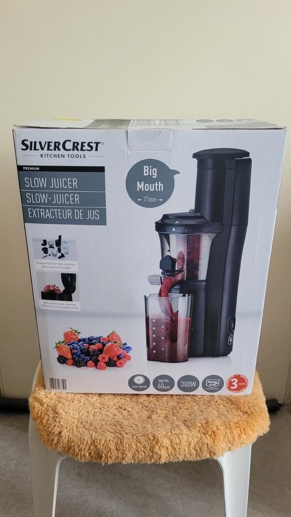Silvercrest Slowjuicer, Ophalen of Verzenden, Gebruikt, Elektrisch, Slowjuicer