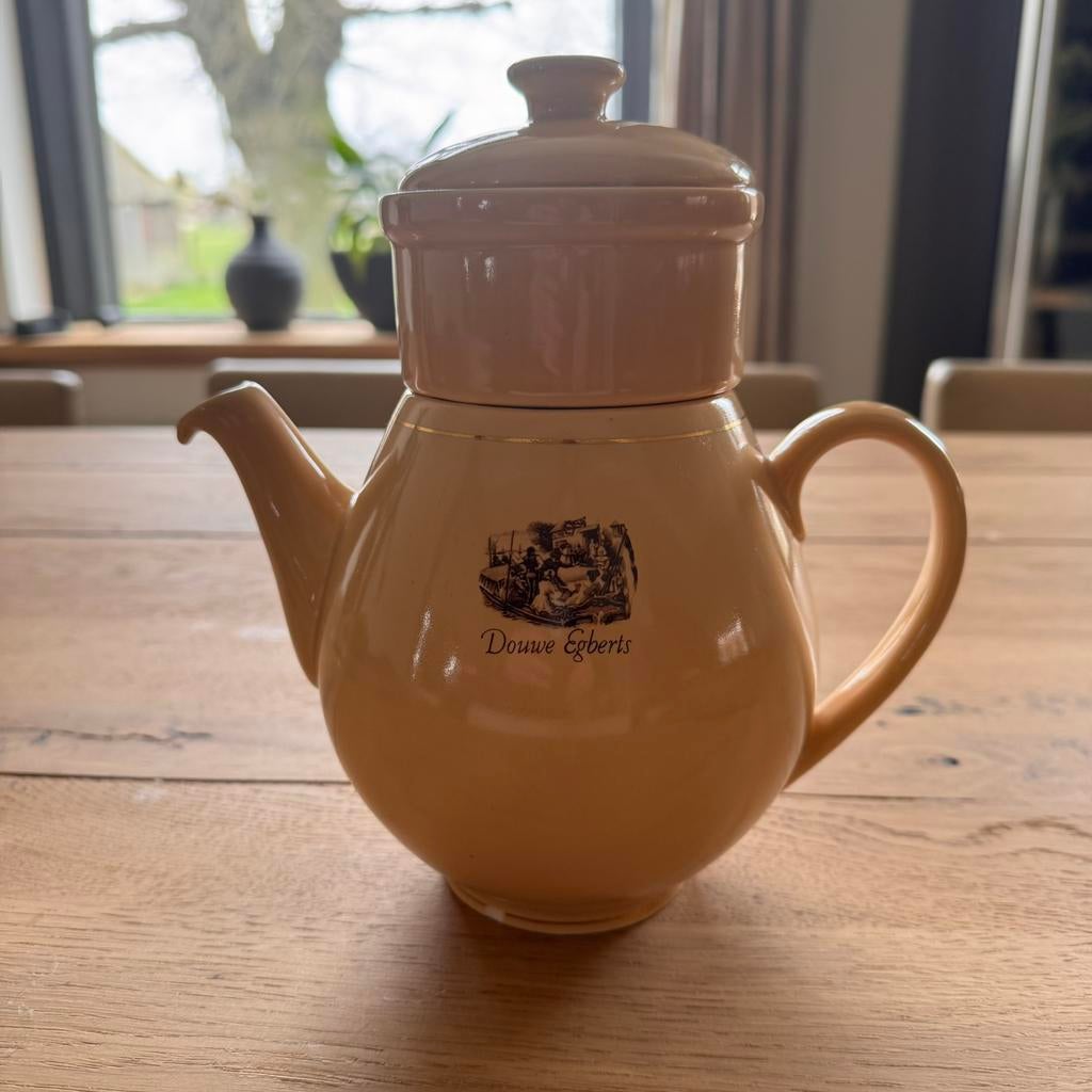 Vintage Douwe Egberts Theepot - Koffiepot Verzamelobject!, Antiek en Kunst, Curiosa en Brocante, Ophalen of Verzenden