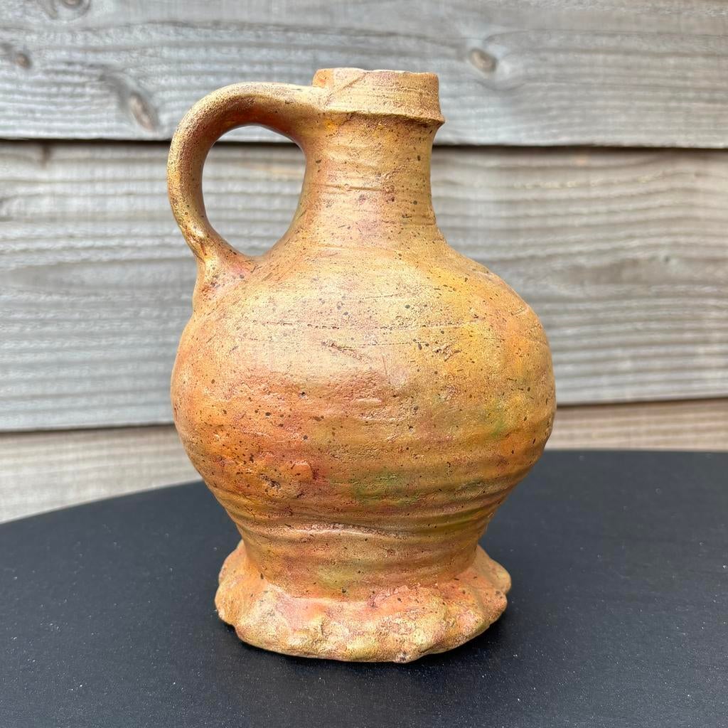 Raeren kruik - 16e eeuw - bodemvondsten - steengoed kan, Antiek en Kunst, Antiek | Keramiek en Aardewerk, Ophalen of Verzenden