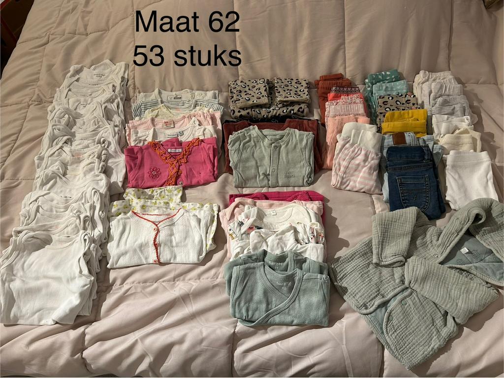 Meisjes kleding pakket maat 62 (53 stuks, Herfst / Winter), Ophalen of Verzenden, Zo goed als nieuw, Maat 62