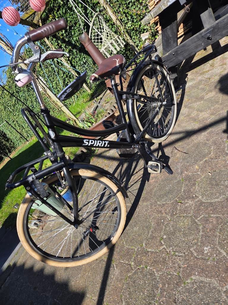 Spirit 24 inch fiets - opknapper met nieuwe achterband, Fietsen en Brommers, Fietsen | Kinderfietsjes, Gebruikt, Ophalen