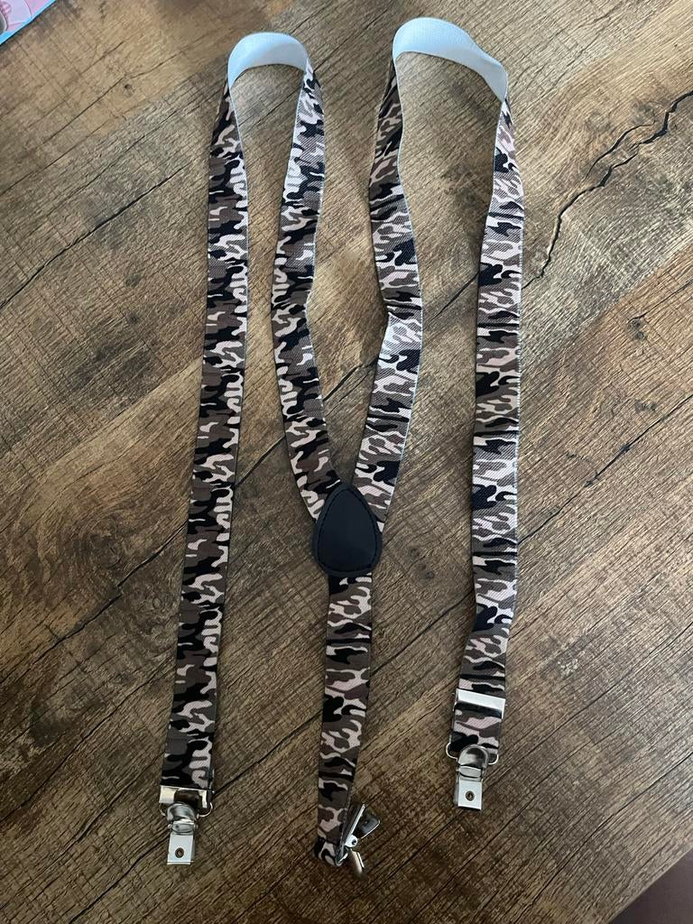 Nieuwe Camouflage Bretels - Stoer en Stijlvol, Kleding | Heren, Overige Herenkleding, Nieuw, Ophalen of Verzenden
