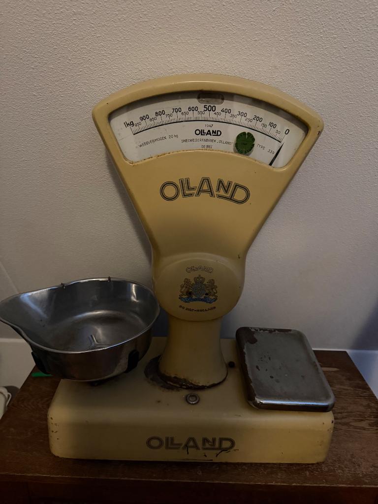 Olland winkelweegschaal, Ophalen