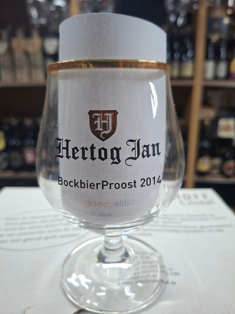 Hertog Jan Bockbier Proost 2014 glazen 12 stuks nieuw, Ophalen of Verzenden, Nieuw, Glas of Glazen, Hertog Jan