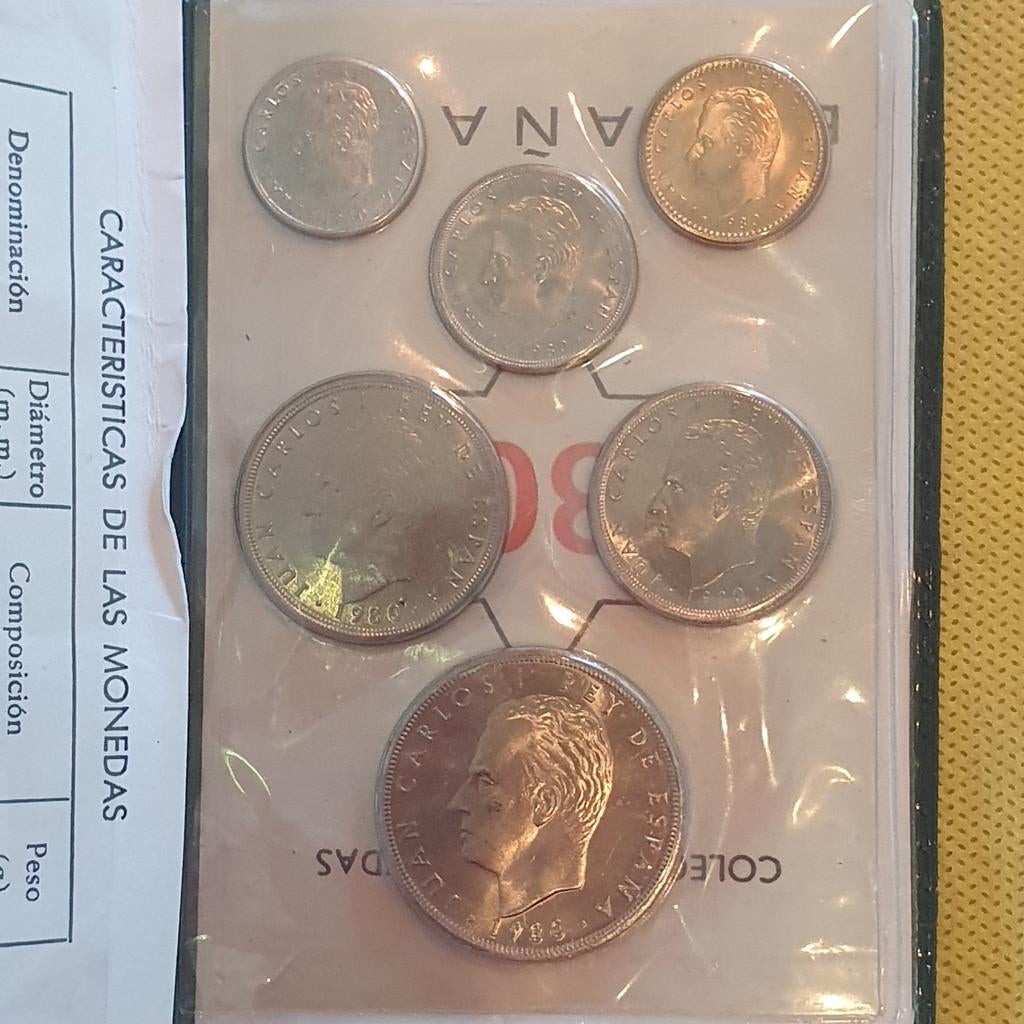 Spaanse munten set - Mundial 82, Postzegels en Munten, Ophalen of Verzenden