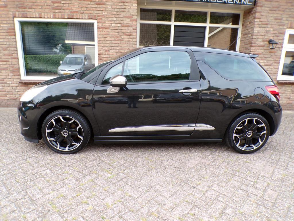 Citroen DS3 1.6 THP Sport Chic, Euro 5, Gebruikt, Zwart, Origineel Nederlands