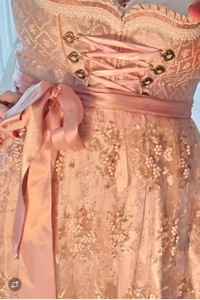 Dirndl maat 46, Overige typen, Blauw, Maat 46/48 (XL) of groter, Ophalen of Verzenden