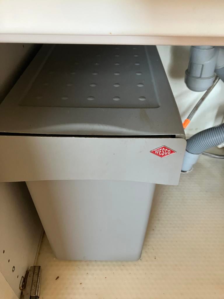 Wesco prullenbak 3 vakken inbouw zgan!, Ophalen of Verzenden, Zo goed als nieuw