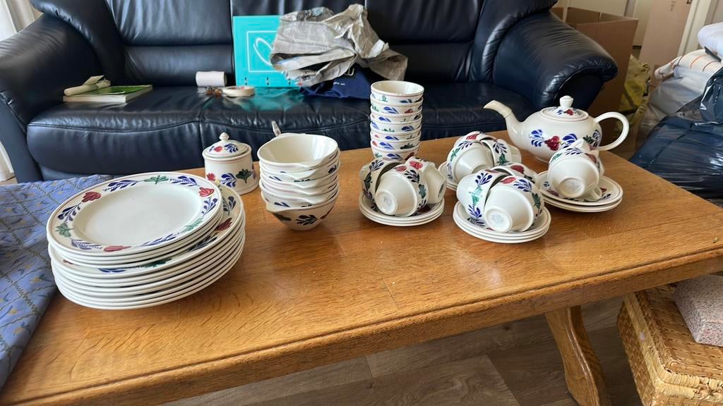 Boerenbond servies, Ophalen