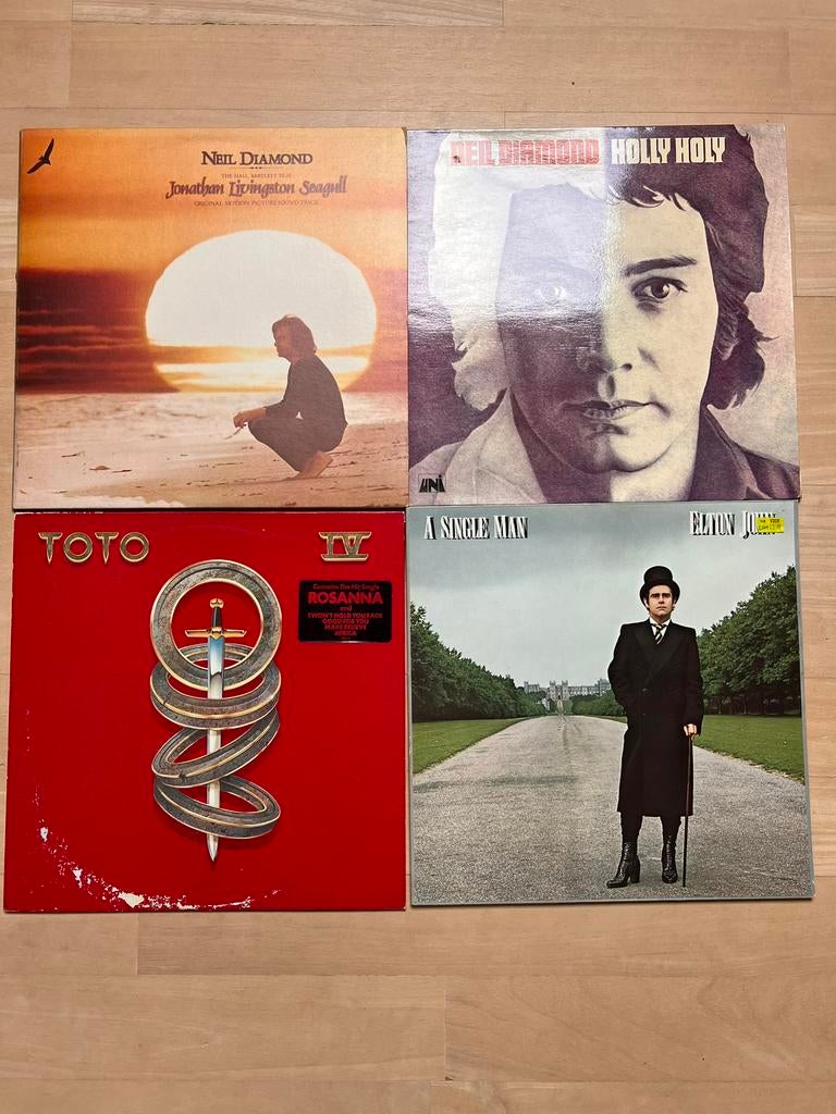Set van 4 LP’s - TOTO - Neil Diamond - Elton John, Cd's en Dvd's, Vinyl | Pop, Ophalen of Verzenden, 1960 tot 1980, Gebruikt, 12 inch