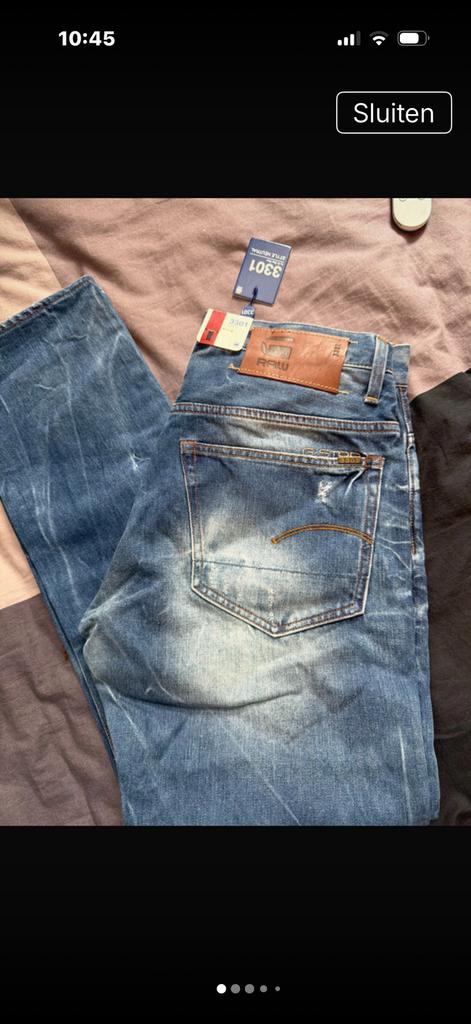 Nieuwe G star 3301 32/32 met alle kaartjes eraan blauw, Kleding | Heren, Ophalen of Verzenden, Nieuw, Blauw, W32 (confectie 46) of kleiner