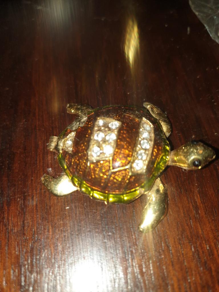 Schilpad doosje met magnetische sluiting, Ophalen