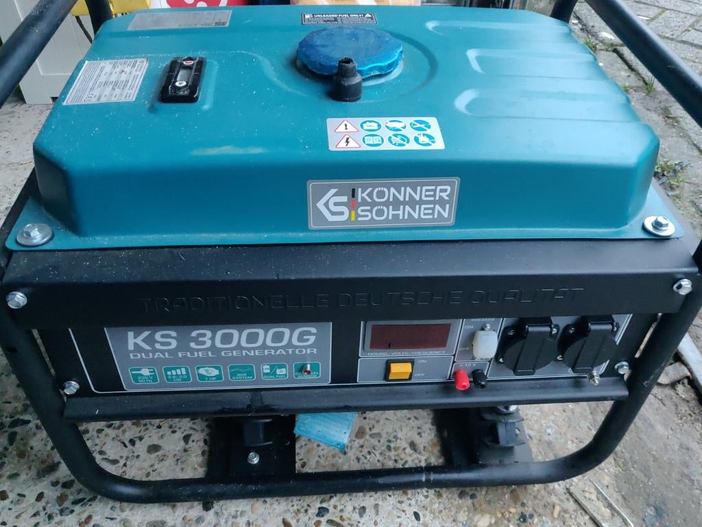 LPG/Benzine generator könner and sohnen, Caravans en Kamperen, Ophalen of Verzenden, Zo goed als nieuw