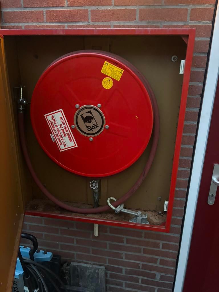 Brandslang kast, Ophalen, Gebruikt