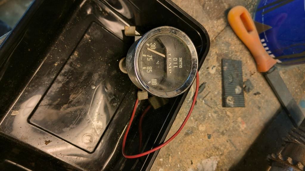 Smiths meter olie temperatuur Triumph TR2 of TR3, Auto-onderdelen, Interieur en Bekleding, Ophalen of Verzenden, Gebruikt, Triumph