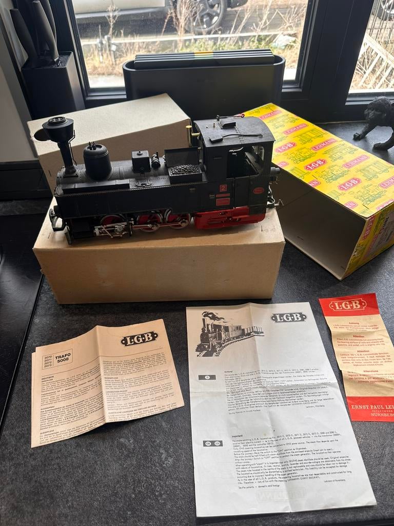 LGB Lehmann 2071D Stoomlocomotief – Zillertalbahn – met doos, Gebruikt, Ophalen of Verzenden, LGB, Gelijkstroom