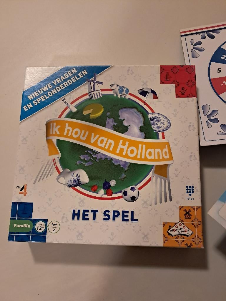 Ik hou van Holland het spel, Vijf spelers of meer, Ophalen, Zo goed als nieuw, Identity Games