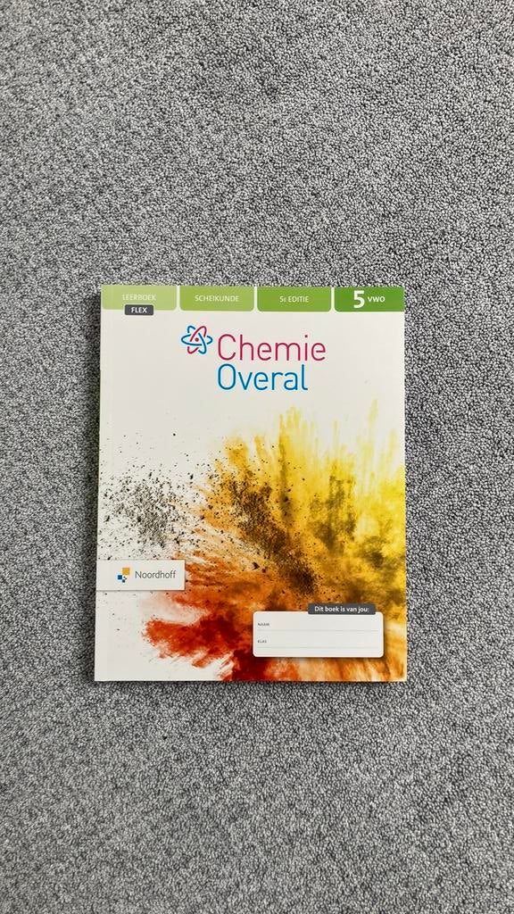 Chemie Overal scheikunde leerboek 5 VWO, Boeken, Schoolboeken, Ophalen of Verzenden, Zo goed als nieuw