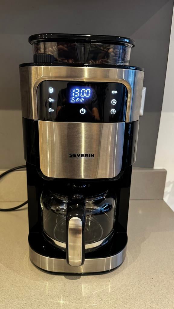 SEVERIN RVS Koffiezetapparaat, 10 kopjes of meer, Ophalen of Verzenden, Zo goed als nieuw, Koffiemachine