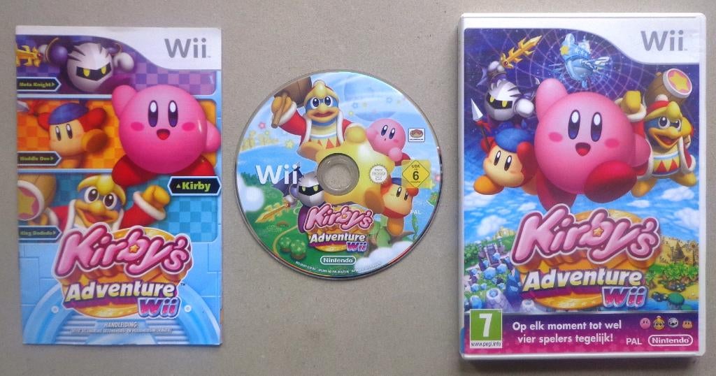 Kirby's Adventure voor de Nintendo Wii Compleet, Avontuur en Actie, 1 speler, Ophalen of Verzenden, Zo goed als nieuw