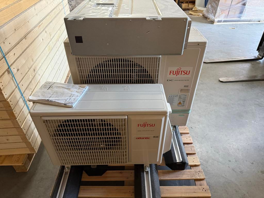 Complete airco installatie - Fujitsu DC Inverter R32, Witgoed en Apparatuur, Airco's, Ophalen, Koelen en Ontvochtigen, 3 snelheden of meer