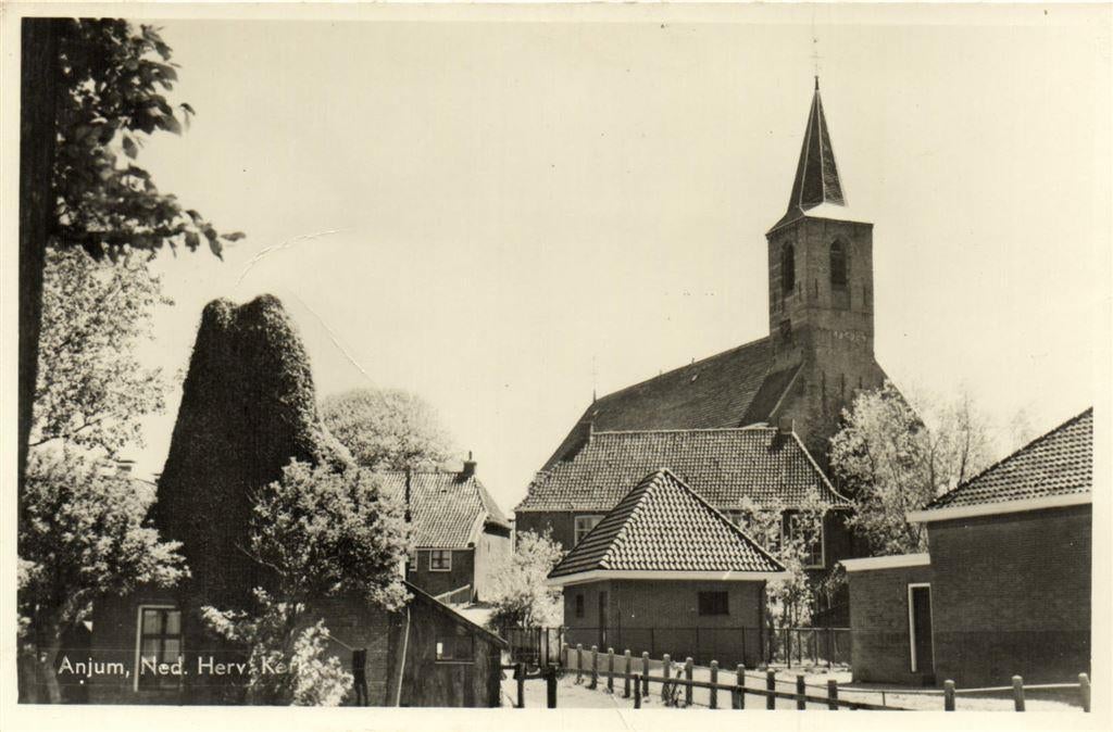 Anjum, Ned. Herv. Kerk - ongelopen, Verzenden, Voor 1920, Ongelopen, Noord-Brabant