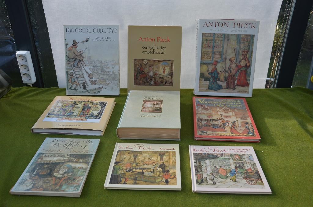 9 Vintage Anton Pieck boeken: Zijn leven-zijn werk, Efteling, Verzamelen, Ophalen of Verzenden, Gebruikt, Gebruiksvoorwerp