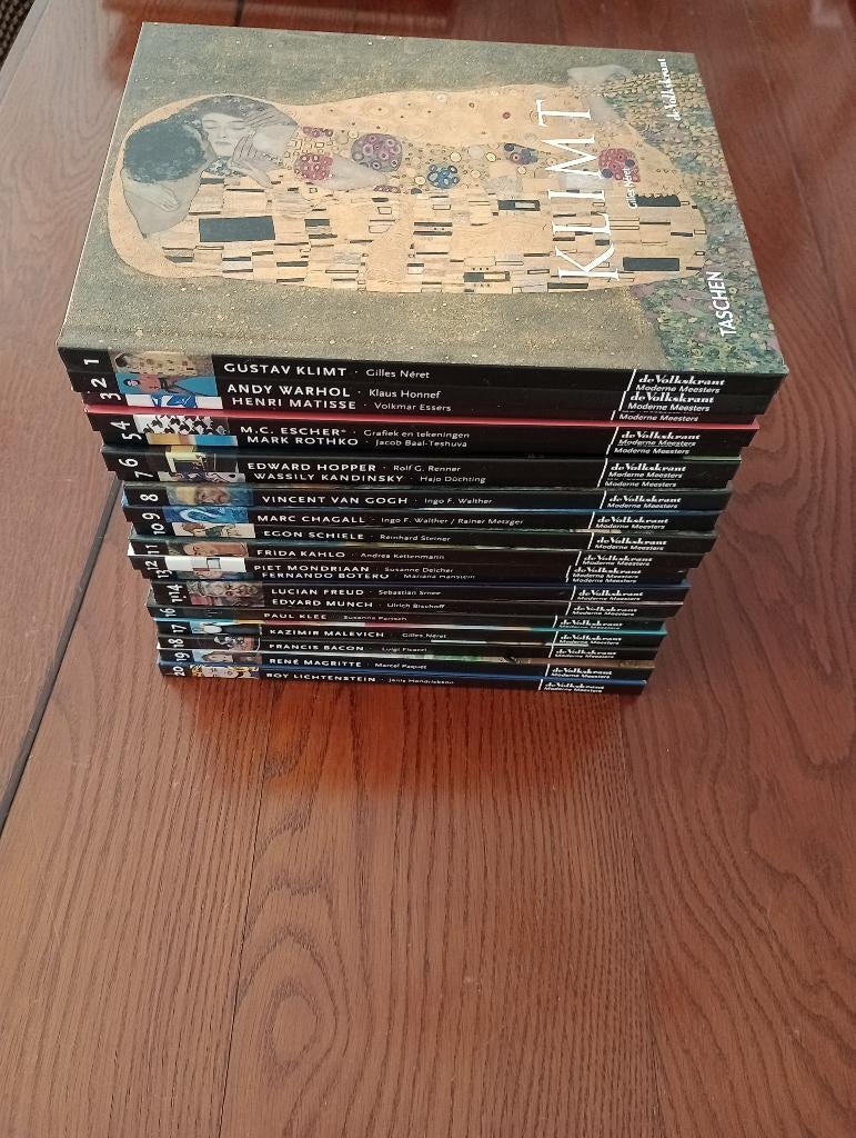 Moderne meesters Volkskrant complete serie als nieuw, Boeken, Diverse auteurs, Ophalen of Verzenden, Zo goed als nieuw, Schilder- en Tekenkunst