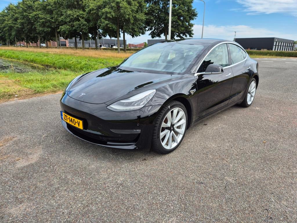 Tesla Model 3 2019 Zwart AWD Long Range, Auto's, Tesla, Automaat, 1831 kg, Zwart, USB