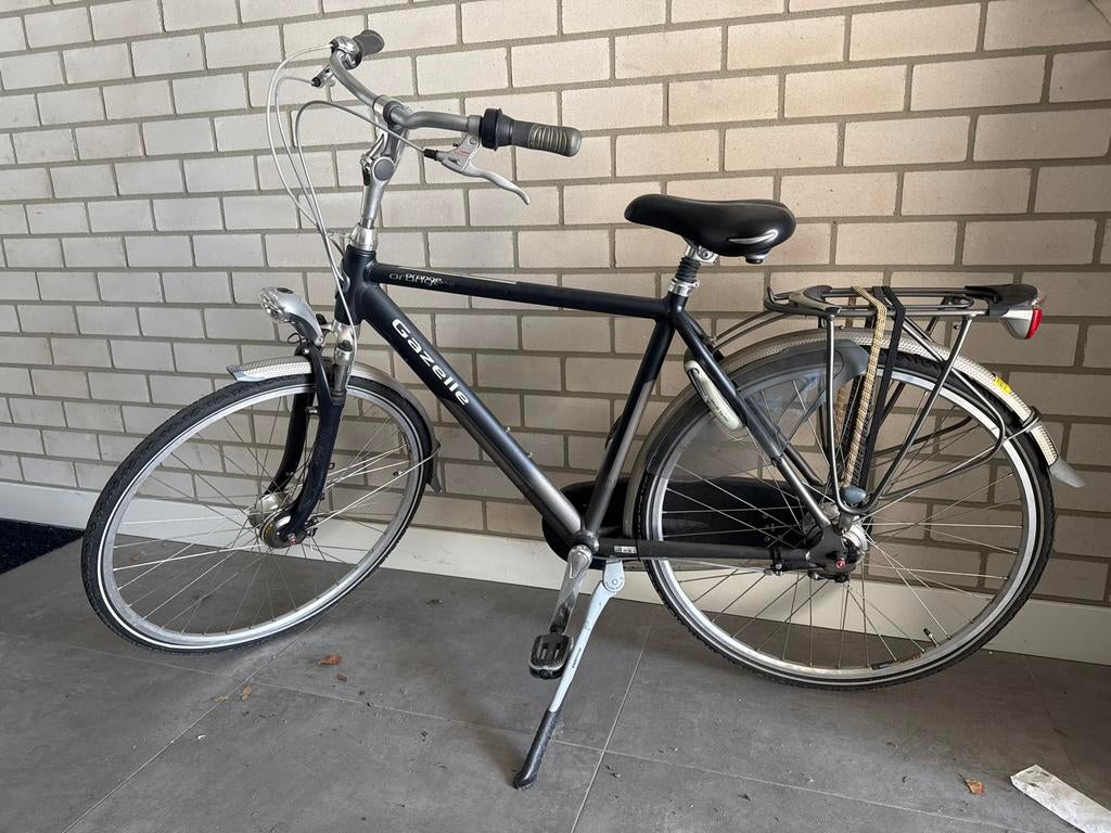 Gazelle Orange Plus herenfiets, Fietsen en Brommers, Fietsen | Heren | Herenfietsen, Gebruikt, Gazelle, 57 tot 61 cm, Versnellingen