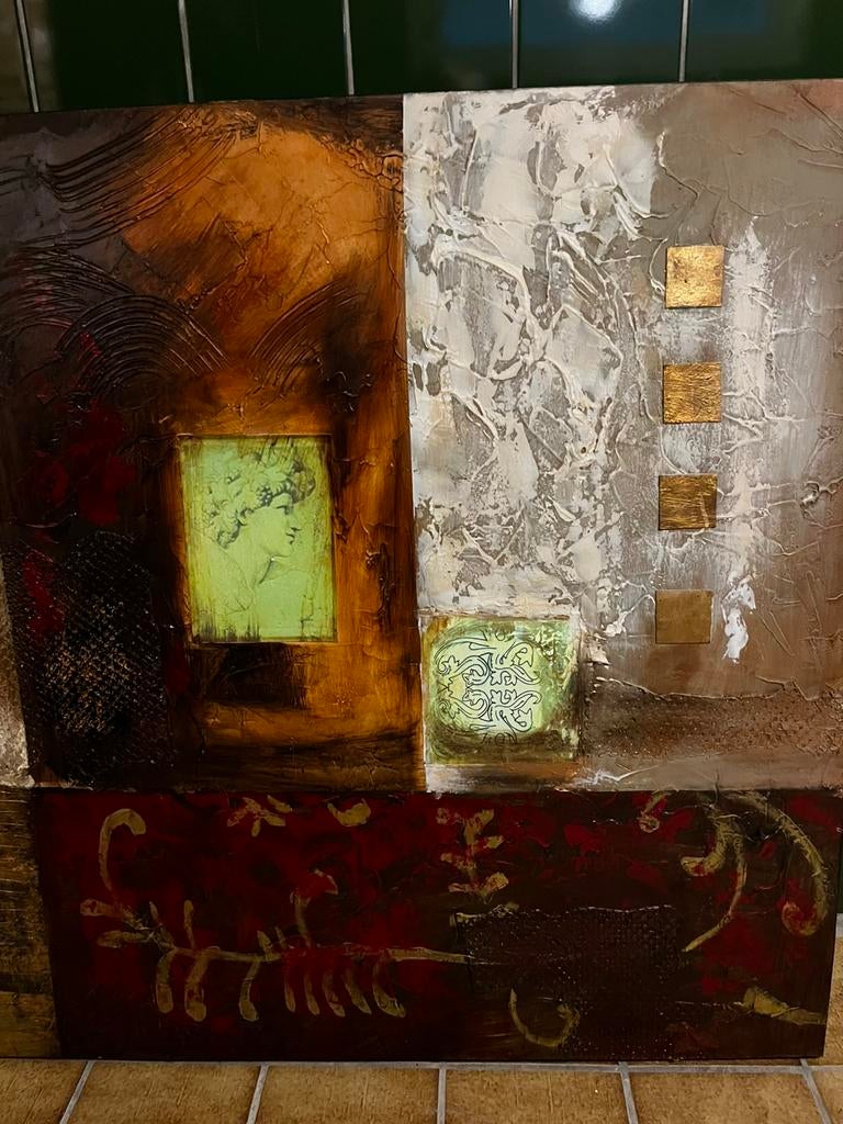 Schilderij, Antiek en Kunst, Kunst | Schilderijen | Abstract, Ophalen